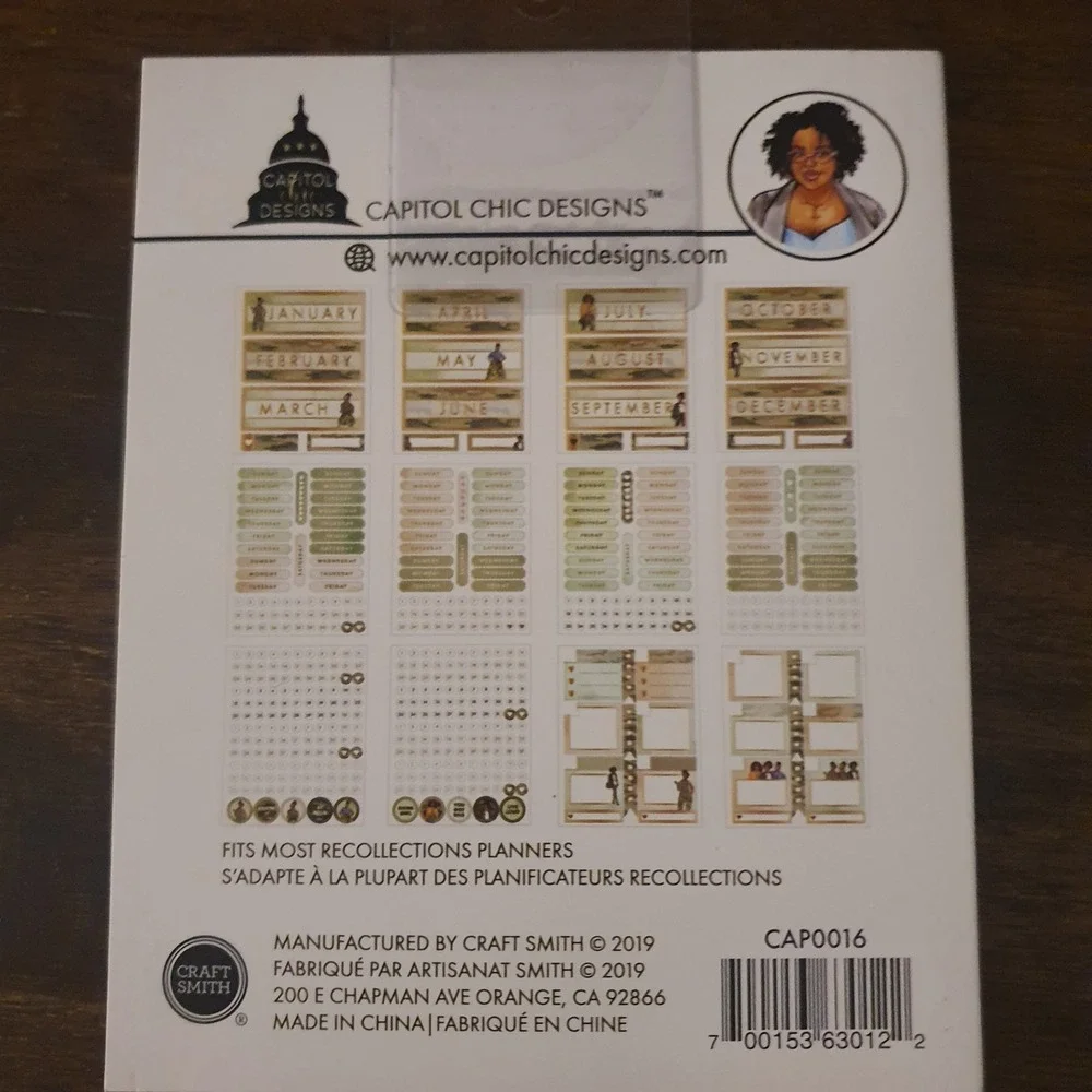Capitol Chic Designs Craft Smith Planner Bundle Journals Stickers Washi Tape NEW